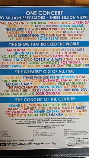 LIVE 8. July 2nd 2005. 4 Dvd Set.