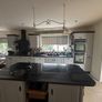 Oak Kitchen, granite island countertops & dresser Image 3