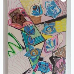 Original Abstract Painting  inspired by a box of Cadbury Roses Chocolate