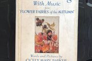 Antique Book Autumn Songs with Music from "Flower Fairies of the Autumn"