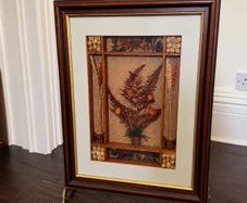 Vintage British Countryside Handmade 3D Artwork With Brass Easel Stand 50 times 66 cm