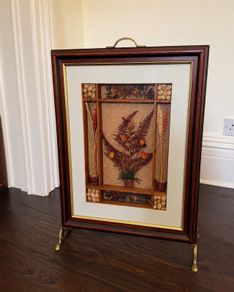 Vintage British Countryside Handmade 3D Artwork With Brass Easel Stand 50 times 66 cm