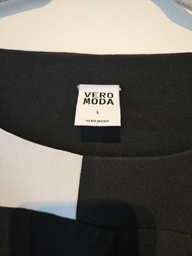 Vero Moda Black & White Colourblock Shift Dress