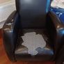 2 x leatherette tub armchairs Image 4