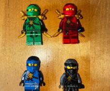 Lego Ninjago Honor robe ninja bundle/ joblot Cole, Lloyd, Jay, Kai day of the departed
