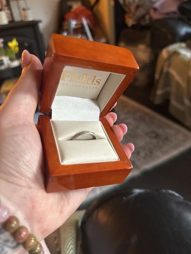 white gold wedding band