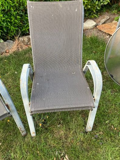 Garden seats and table