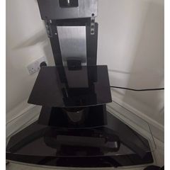 Black Glass TV Stand