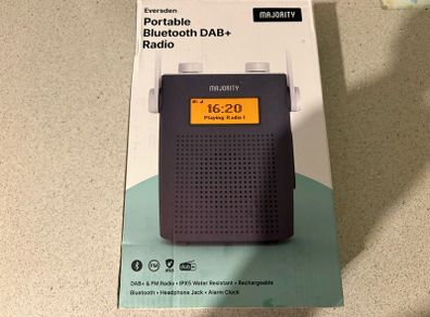 Majority Eversden Bluetooth Water-Resistant DAB radio and speaker