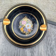 Vintage Ashtray, 24 K rim etc