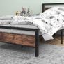 3ft Single Bed Frames Solid Bedstead Base with Wood Headboard Image 5