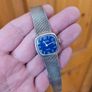 Silver 1940s Swiss Made Omikron Lady's Mechanical Wind up Swiss Watch 800s Silver Image 2