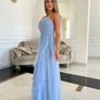 Blue maxi tulle dress Image 4