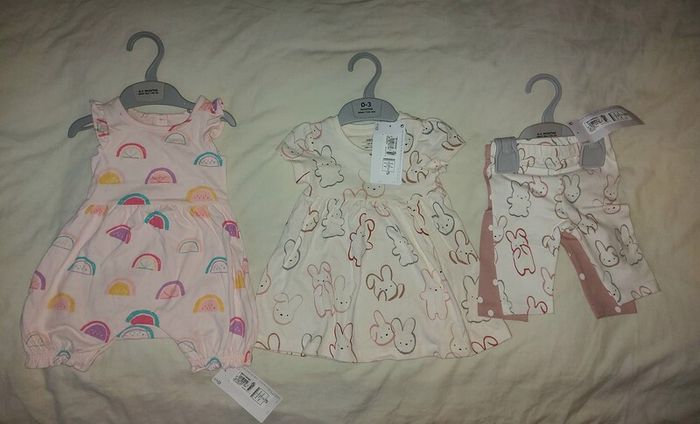 Marks&Spencer Bunny and watermelon Newborn Baby clothes