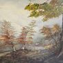 Danny Brennan,Beautiful Original Irish Landscape Painting in Frame  "On the Bank at Woodstown, Co. Waterford" Image 4