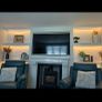 Leather 3 seater and 2 one seaters Image 3