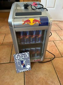 Genuine Red Bull branded commercial display fridge in nearly  brand new condition. Very clean and well looked after.