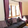 Purple Velvet Curtains and cushion covers Image 2