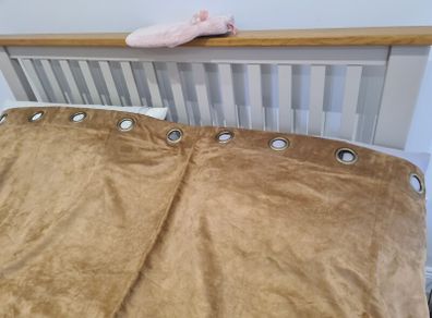 90' x 90' Faux Suede curtains