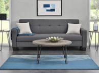 main image for ad Owen Retro Round Coffee Table Distressed Grey Oak - 3615307comuk