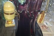 Viking Art Glass Epic Swung Deep Amethyst Purple Vase, No Chips Or Cracks, Postage Available