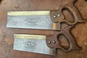 2 Sorby brass backed saws