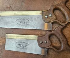 2 Sorby brass backed saws