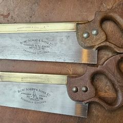 2 Sorby brass backed saws
