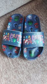 Navy Marvel sliders (Size UK12)