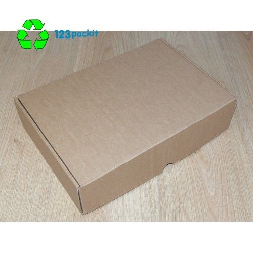 Lot of 7 pcs Eco Friendly Flat box, postal shipping boxes eCommerce all brown double walled up eco-friendly size 31x31x7 cm