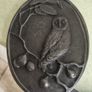 Wild Goose Studio Owl Wall Plaque. Celtic Art. Hand Cold Cast. Ireland. 18cm. Image 2