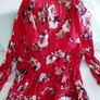 NY Collection Red Floral Blouse - Size 12 Image 4