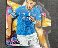 Khvicha Kvaratskhelia 2023-24 Topps Crystal Premium Gold Star Die-Cut