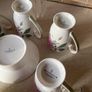 Newbridge Home Rose 5 Unused Mugs & Matching Candle Holdrr Image 9
