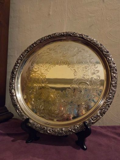Etched Sheffield Plate