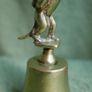 Vintage Brass Handbell Featuring a Mischievous  Handle Image 8