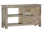 TV Cabinet 110x30x55 cm Solid Mango Wood