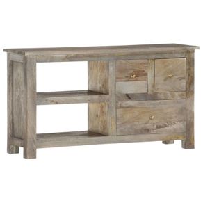 TV Cabinet 110x30x55 cm Solid Mango Wood