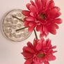 Vintage 19 x Hole Clear Depression Glass Flower Frog. Image 2