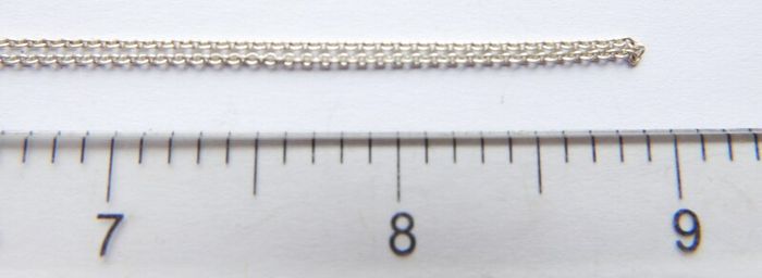 Vintage 925 Sterling Silver Pendant Necklace length 18" - 4g