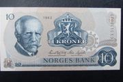 Norway 1983.10 Kroner Uncirculated Banknote.