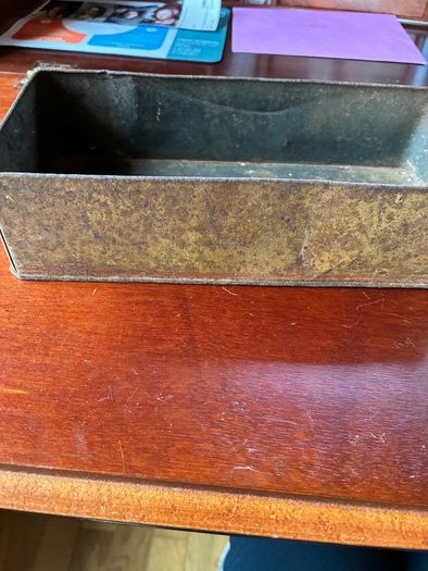 Antique tin box