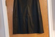 Gallery  Faux  Leather  Black  Skirt.  Size 14.  B.N.W.T