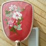 Vintage Gold Tone Hairbrush  Comb Set  Rose Floral Design Image 2