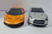 Scalextric Super Cars Twin Pack (slot cars - Lamborghini Nissan )