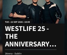 westlife ticket