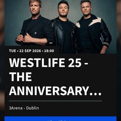 westlife ticket