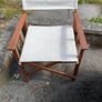 chair folding Folding Wooden Director's Chair featuring a stained hardwood Image 3