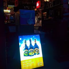 Baileys Led wall mounted aluminium framed poster