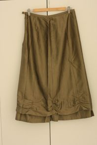 Golden Indian silk skirt